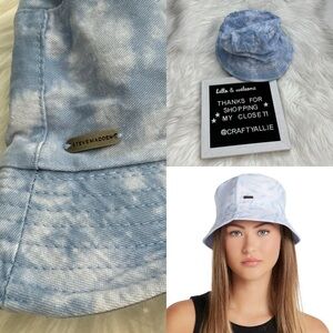 Steve Madden Women’s Blue Tie Dye Bucket Hat | OS